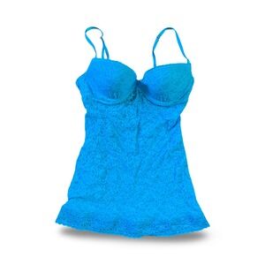 Victoria's Secret Blue Lace Lingerie The Lacie Collection Size Small